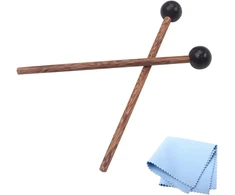 Medinis Xilofono Plaktukas su Guminė Galvute, 22 cm
