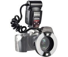 Objektyvas Meike Mk-14ext Ittl Ttl Led makro žiedinė blykstė, skirta Nikon D4 D800 D5200 D7100 Dslr fotoaparatams su karšto lizdo jungtimi