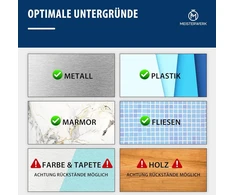 Meisterwerk dvipusė lipni juosta be gręžimo – [ypač stipri] – universali montavimo juosta i dvipusė lipni juosta stipri i dviguba lipni juosta lipni juosta (5 m x 20 mm)