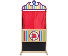 Melissa &amp; Doug prabangus lėlių teatras – tvirta medinė konstrukcija