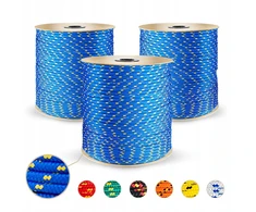 Mėlynas pintas polipropileno lynas 14mm, 15m