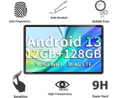 Memeloka ekrano apsauga, skirta Teclast M50/m50s/m50hd/m50 Pro/m50 Plus, 2 vnt. [didelis jautrumas] [apsauga nuo burbuliukų] [apsauga nuo pirštų atspaudų] 9h kietumo grūdinto stiklo ekrano apsauga