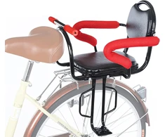 Menayoda galinė sėdynė vaikiškiems dviračiams, vaikiška dviračio sėdynė, lauko vaikiškos dviračių sėdynės su neslystančiais porankiais/pedalo pagalvėle/pagalve, maksimali apkrova 45 kg