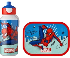 Mepal Campus Spiderman pietų rinkinys, gertuvė ir priešpiečių dėžutė su bento įdėklu, idealiai tinka mokyklai ir laisvalaikiui, galima plauti indaplovėje, 1150 ml