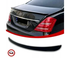 Mercedes W221 spoileris galinis amg style look juodas blizgus