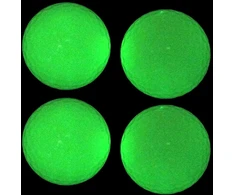 Merkts fluorescenciniai golfo kamuoliukai, elastinga guma, fluorescenciniai 4 švytintys golfo kamuoliukai, naktinis sportas, automatinis šviesos sugėrimas ir švytintys naktiniai kamuoliukai, ilgai šviečiantys