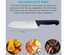 Messermeister Four Seasons Kullenschliff Santoku peilis, 17,8 cm