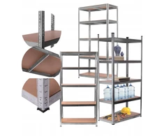 Metalinė lentyna Rino 150x75x30cm, 5 lentynos, 875kg apkrova