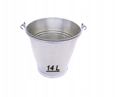 Metalinis cinkuotas kibiras 14l