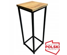 Metalinis loft stiliaus gėlių stovas su reguliavimu, 60 cm, 22x22