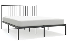 Lova Metalinis lovos rėmas su galvūgaliu, juodos spalvos, 135x190cm