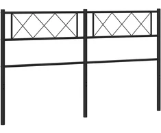 Lova Metalinis pakaitinis galvūgalis, juodos spalvos, 120cm