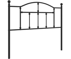 Lova Metalinis pakaitinis galvūgalis, juodos spalvos, 107cm