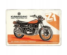 Metalinis plakatas 20 x 30 cm Kawasaki Z1 skardos paveikslas motociklininkui dovana