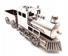 Metalinis traukinio modelis Ps1 sidabrinis Dovana