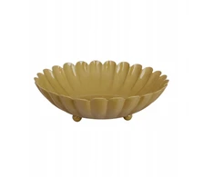 Metalinis vaisių ir pyragaičių padėklas, geltonas, 22 cm