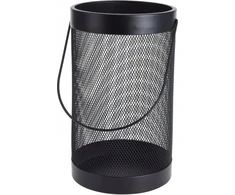 Metalinis žibintas juodas 26 cm