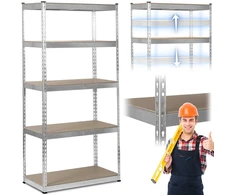 Metalo sandėlio stovas 183 x 90 x 45 cm Humberg HR-700 Sidabras