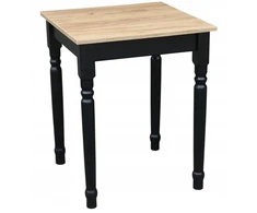 Metdrew virtuvės stalas 60x60 loft juodas craft
