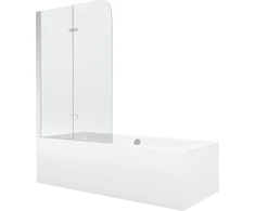 Mexen Cube stačiakampė vonia 170 x 80 cm akrilinė apdaila su sienele