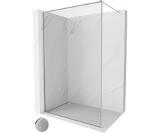 Mexen Kioto-f Walk-in dušo sienelė 150x202 cm chromo rėmas 8 mm