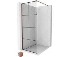 Mexen Kioto Walk-in dušo sienelė 80 x 200 cm rose auksinis stiklas 8 mm