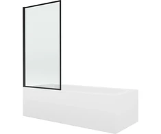 Mexen Vega stačiakampė vonia 180x80 akrilinė apdaila ir vonios sienelė