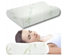 Mfc ortopedinė memory foam pagalvė profiliuota miegui ant šono bambukas xxl