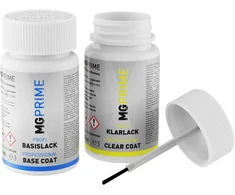 Mg Prime dažų pieštukų rinkinys Ral 9022 Pearl light Pilkas/pearl light pilkas blizgus pagrindinis sluoksnis skaidrus lakas po 50 ml kiekvienas