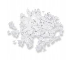 MIC Akriliniai matiniai, permatomi karoliukai, gėlės formos, 8-35x5-40x7-15mm, 50g~95vnt
