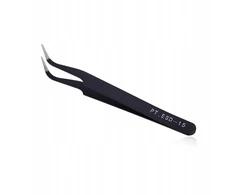 MIC Antistatinis pincetas, nerūdijantis plienas, juodas, 11.2cm, 1vnt