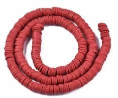 MIC Polimerinio molio Heishi karoliukai, rankų darbo, diskas, 6x0.5-1mm, 290vnt/38cm/gija