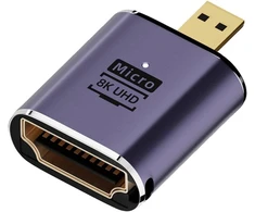 Micro Hdmi į Hdmi 2.1 prailginimo adapteris, palaiko 8k 60hz