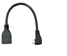 Micro Hdmi į Hdmi kampinis adapteris, 90 laipsnių