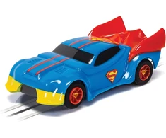 Micro Scalextric Cars - Justice League Superman - žaislinis automobilis, skirtas naudoti lenktynių trasose ar rinkiniuose - dovanų idėjos mažiems vaikams berniukams/mergaitėms nuo 4 metų