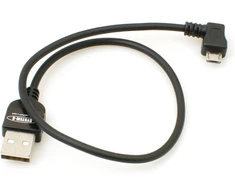 Micro Usb 2.0 kampinis 90 laipsnių adapterio laidas, 30 cm