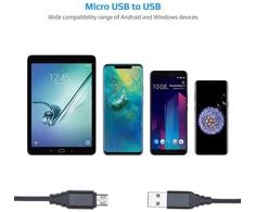 Micro usb kabelis | greito įkrovimo kabelis android įkroviklis nailoninis suderinamas su Lenovo Yoga Tab 8, Tab 2 A7-30, Tab 2 10.1, Tab 2 Pro, Tab 2 8, Tab 3 8, Yoga Tab 10, Tab 2 10, Tab 3 10, Tab 3 Pro (1m)