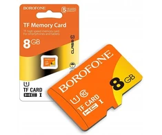 Microsd atminties kortelė 8gb Sdhc 75mb/s telefonui kamerai dronui Borofone