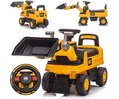 Milly Mally Cat Loader transporto priemonė, krautuvas, ekskavatorius, interaktyvus statybinis automobilis, geltonas
