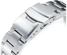 Miltat 20 mm apyrankė, skirta Seiko Skx013, Super-o Solid 316l šlifuotas nerūdijantis plienas, sidabrinė, Classic