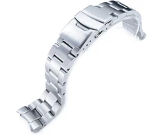 Miltat 20 mm apyrankė, skirta Seiko Skx013, Super-o Solid 316l šlifuotas nerūdijantis plienas, sidabrinė, Classic