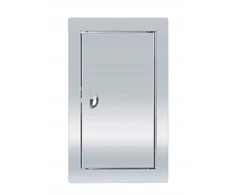 Mimet metalinės revizinės durelės 30x50 cm nerūdijančio plieno atvartas su skląsčiu