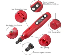 Mini daugiafunkcinis įrankis elektrinis terkšlinis raktas rinkinys Justool akumuliatorinis terkšlinis atsuktuvas rotacinis įrankis 3/8 colio su 2 x 1500 Mah baterijomis 61 Nm su 7 galvutėmis greito įkrovimo akumuliatorinis terkšlinis rinkinys
