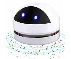 Mini dulkių siurblys stalui, įkraunamas Usb, žemas triukšmo lygis, 360° pasukimas