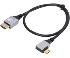 Mini Hdmi 2.1 Ultra Plonas Kabelis 8k 4k 50cm Dešinysis Kampas
