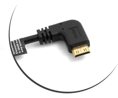 Mini Hdmi kampinis adapteris į Hdmi laidas, 16 cm