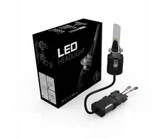 Mini led lemputė motociklui, keturračiui h3 b6 csp 48w 12v 24v canbus su ventiliatoriumi 1vnt