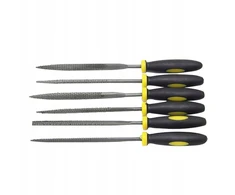 Mini medinių dildžių rinkinys, plieninės dildės su guma, 4x160mm