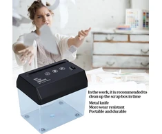 Mini popieriaus smulkintuvas, Usb popieriaus metalinis peilis, elektrinis smulkintuvas, patvarus, nešiojamas, efektyvus smulkintuvas, biuro reikmenys darbuotojams, biuro mokytojams