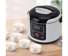 Mini Ryžiųquick cooker, 2 l mažas kelioninis Ryžiųquick cooker 12 V automobiliui su vidiniu puodu, Garųquick cooker krepšeliu, Nelimpantisquick cooker skirtas sriubai, košei ir ryžiams